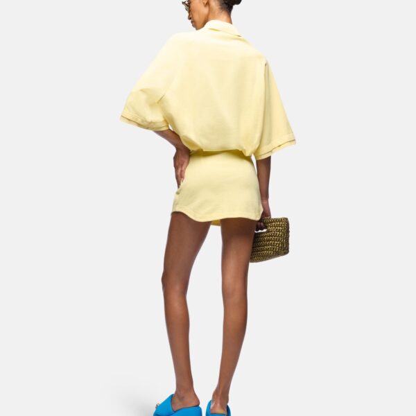 Attico pale yellow dress