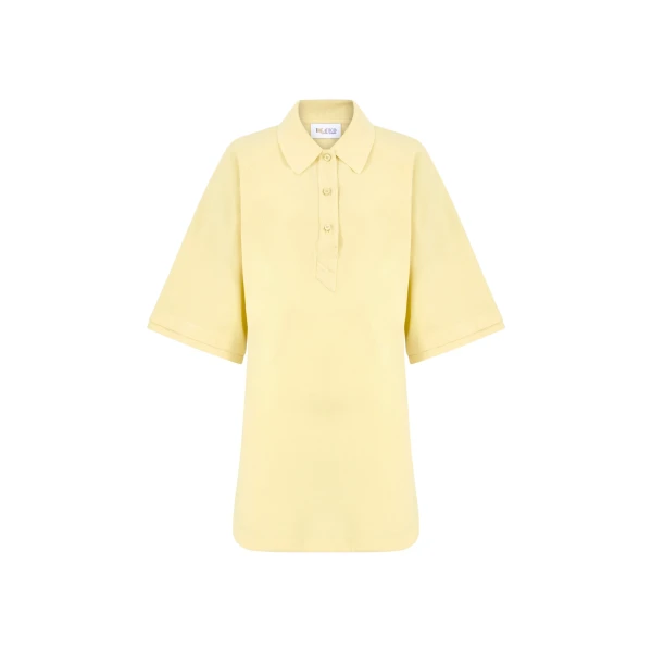 The Attico Pale yellow mini dress