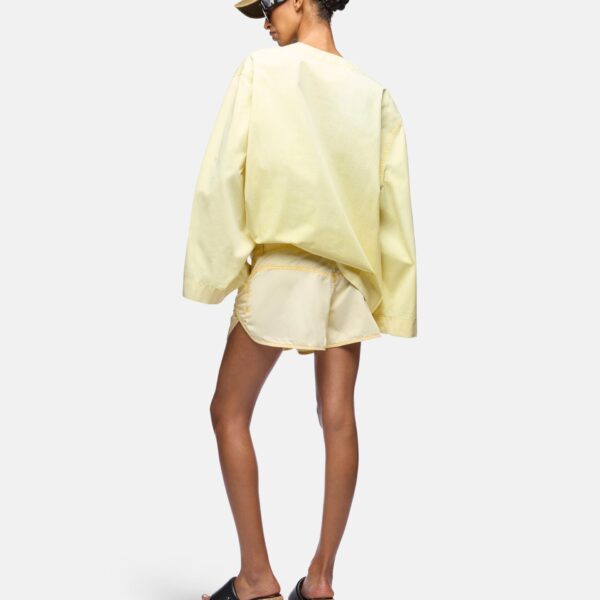 Attico pale yellow shorts