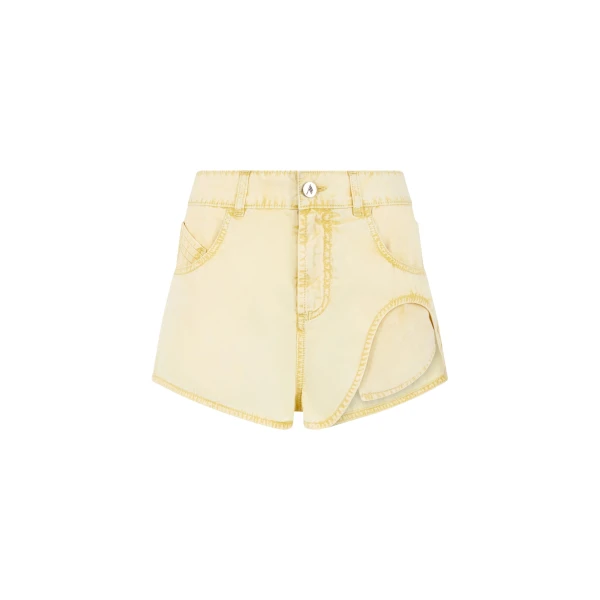 The Attico Pale yellow shorts