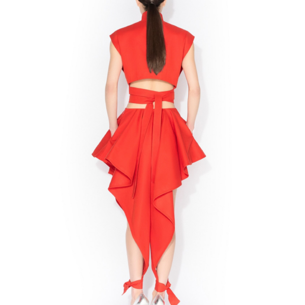 Alaïa Panelled Cotton Pants - ALAÏA Pants - Laser Cut Luxury - Shop at Coveti