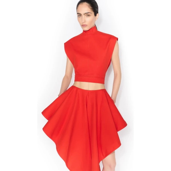 Alaia Panelled Cotton Pants, view 4