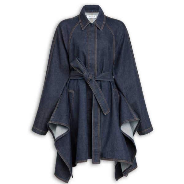 Alaïa Panelled Denim Jacket - ALAÏA Jackets - Laser Cut Luxury - Shop at Coveti