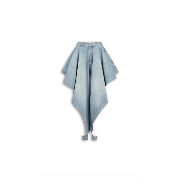 Alaia Panelled Faded Jeans