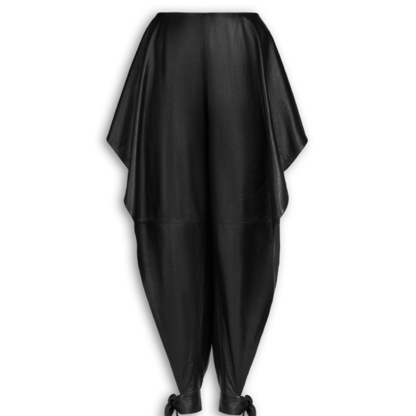 Alaïa Panelled Leather Pants - ALAÏA Pants - Laser Cut Luxury - Shop at Coveti