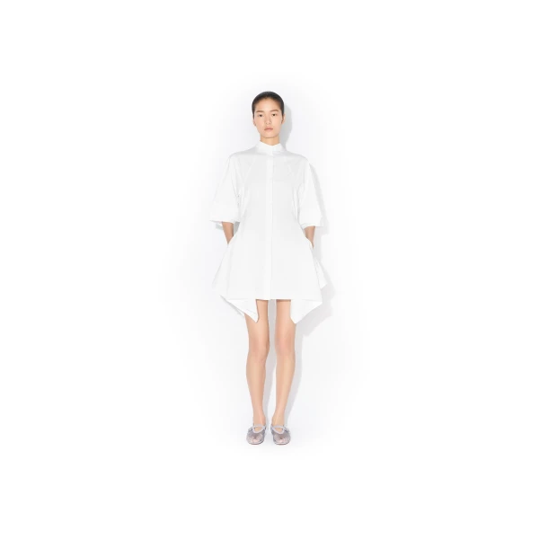 Alaia Panelled Poplin Dress, view 2