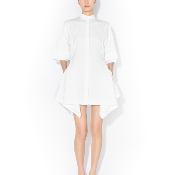 Alaïa Panelled Poplin Dress - ALAÏA Dresses - Laser Cut Luxury - Shop at Coveti