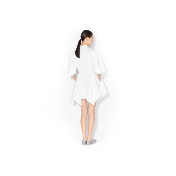 Alaia Panelled Poplin Dress, view 3