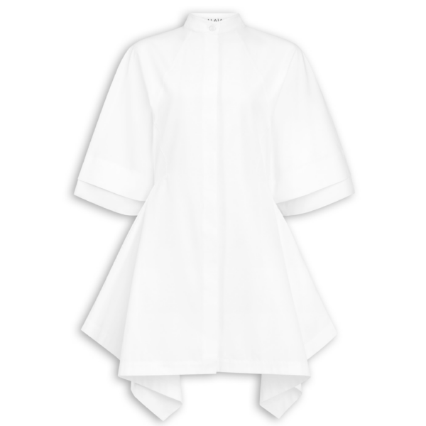 Alaïa Panelled Poplin Dress - ALAÏA Dresses - Laser Cut Luxury - Shop at Coveti