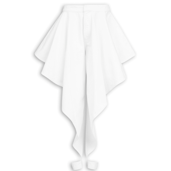 Alaïa Panelled White Jeans - ALAÏA Pants - Laser Cut Luxury - Shop at Coveti
