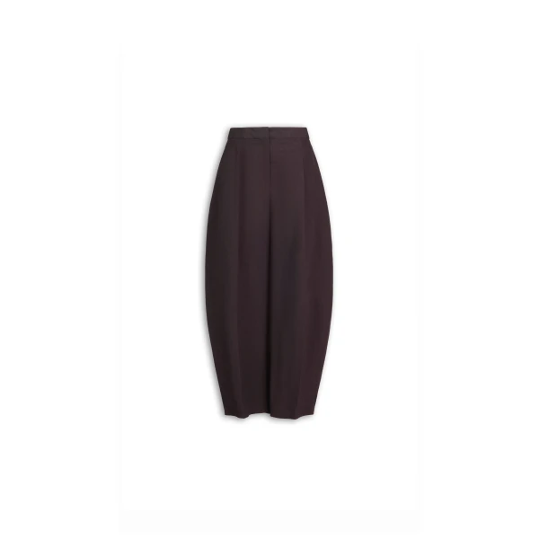 Alaia Paper Touch Poplin Round Pants