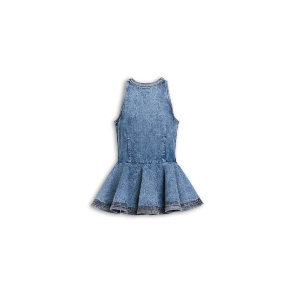Alaia Peplum Denim Top