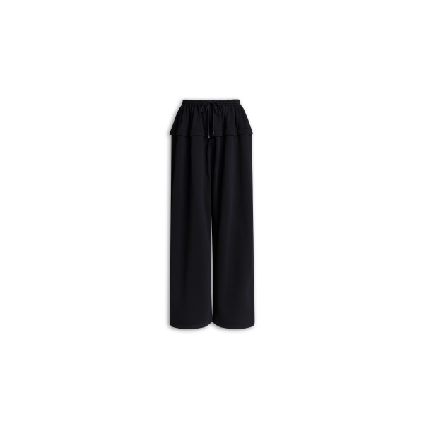 Alaïa Peplum Fleece Pants - ALAÏA Pants - Laser Cut Luxury - Shop at Coveti
