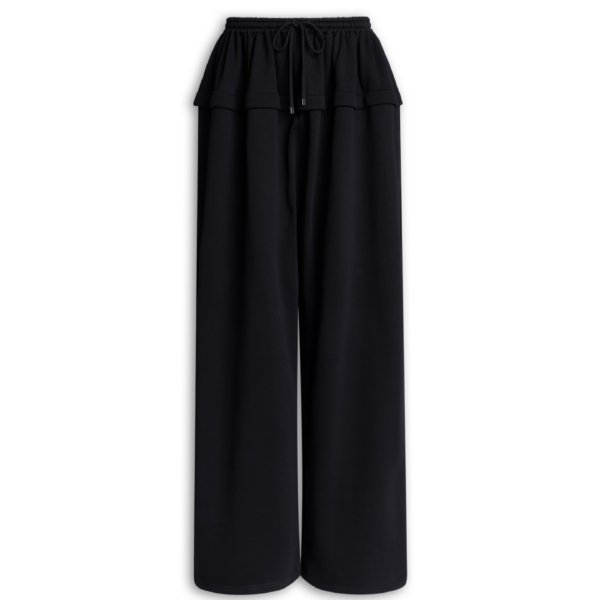 Alaïa Peplum Fleece Pants - ALAÏA Pants - Laser Cut Luxury - Shop at Coveti