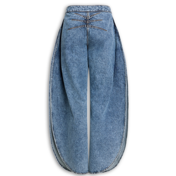 Alaïa Petal Denim Pants - ALAÏA Pants - Laser Cut Luxury - Shop at Coveti