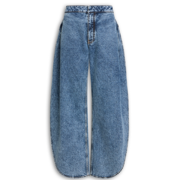 Alaïa Petal Denim Pants - ALAÏA Pants - Laser Cut Luxury - Shop at Coveti