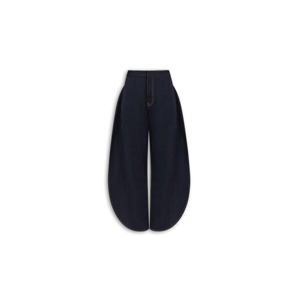 Alaïa Petal Denim Pants - ALAÏA Pants - Laser Cut Luxury - Shop at Coveti