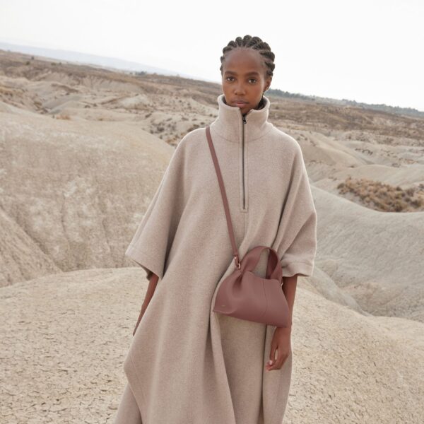 Polène Numéro Neuf Mini in Blush Numéro Neuf Mini in Blush - Mini Bags - Parisian Luxury Leather Bag at Coveti