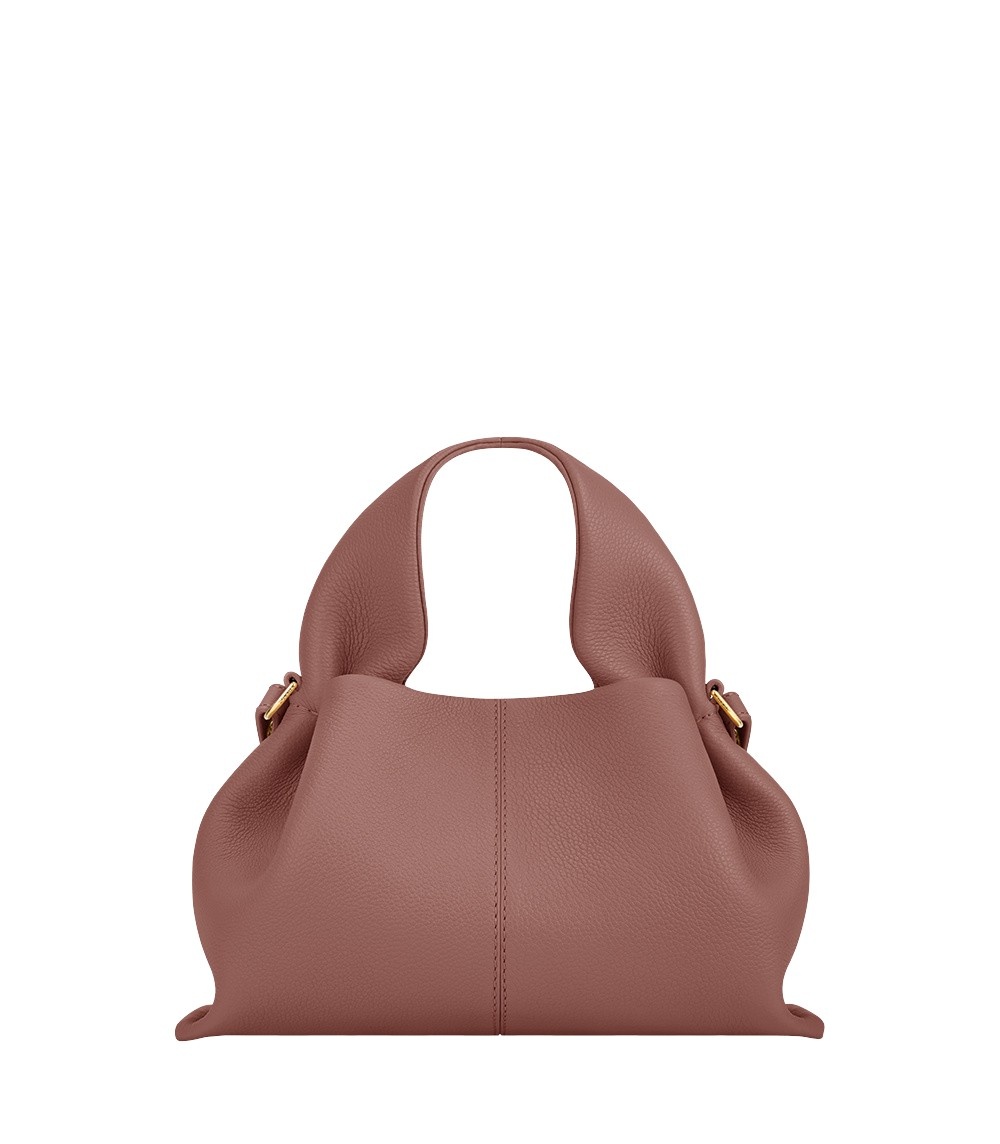 Polène Numéro Neuf Mini in Blush Numéro Neuf Mini in Blush - Mini Bags - Parisian Luxury Leather Bag at Coveti