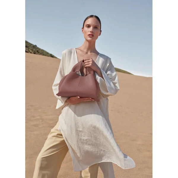 Polène Numéro Neuf in Blush Numéro Neuf in Blush - Shoulder & Crossbody Bags - Parisian Luxury Leather Bag at Coveti