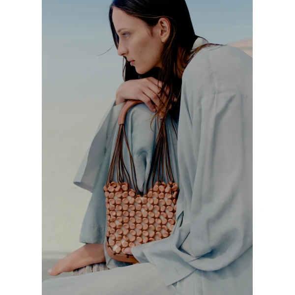Polène Solé in Salt Pink Solé in Salt Pink - Shoulder & Crossbody Bags - Parisian Luxury Leather Bag at Coveti
