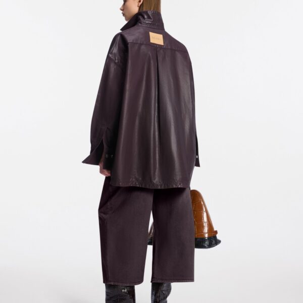 Attico plum trousers