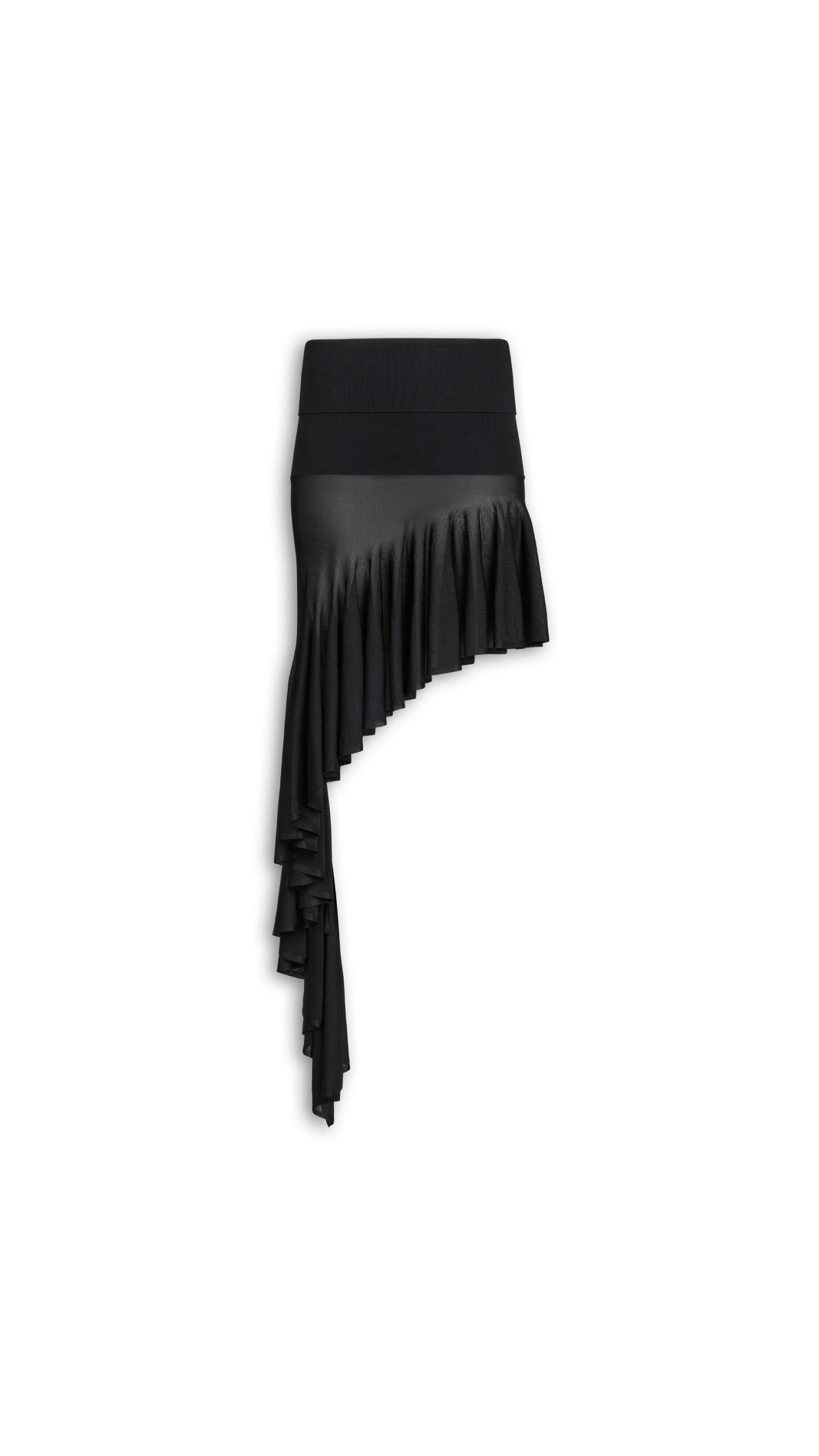 Pointed Knit Skirt