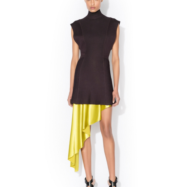 Alaïa Pointed Satin Skirt - ALAÏA Skirts - Laser Cut Luxury - Shop at Coveti
