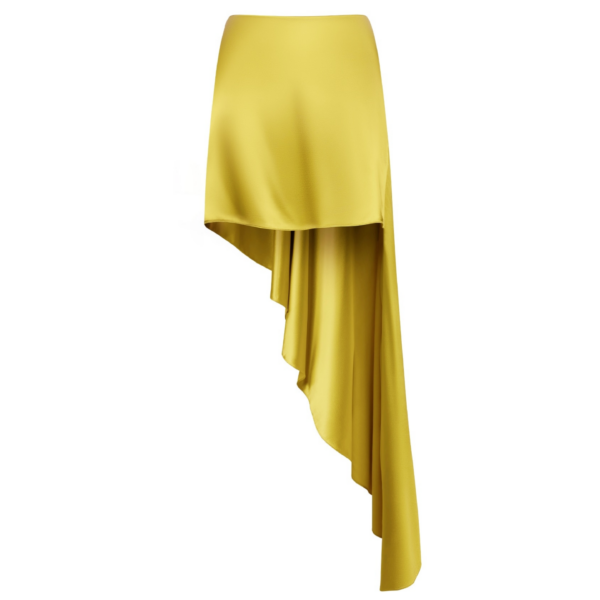 Alaïa Pointed Satin Skirt - ALAÏA Skirts - Laser Cut Luxury - Shop at Coveti