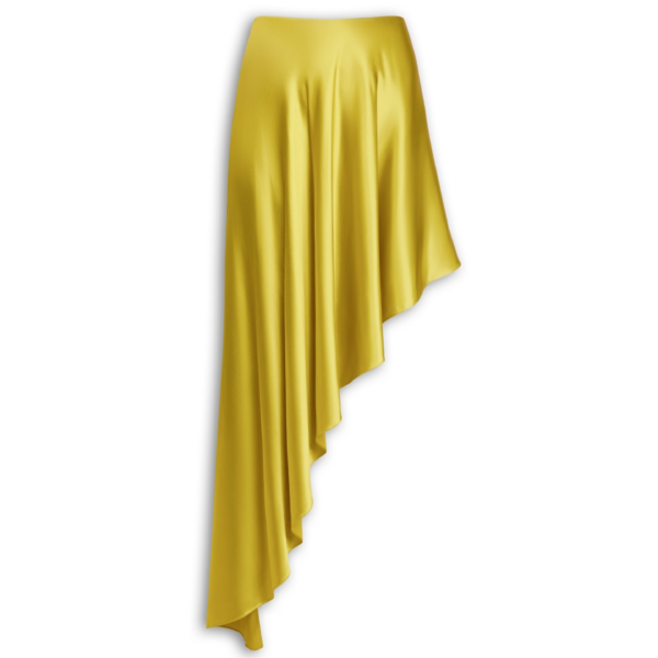 Alaïa Pointed Satin Skirt - ALAÏA Skirts - Laser Cut Luxury - Shop at Coveti
