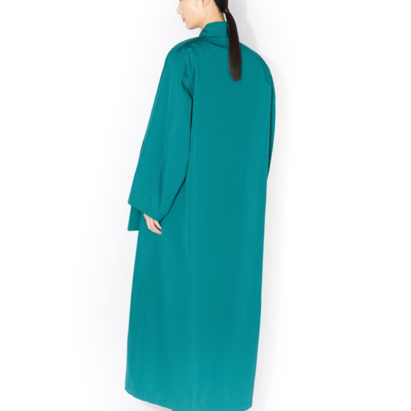 Alaïa Poplin Asymmetric Robe Coat - ALAÏA Coats - Laser Cut Luxury - Shop at Coveti