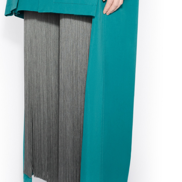 Alaïa Poplin Asymmetric Robe Coat - ALAÏA Coats - Laser Cut Luxury - Shop at Coveti