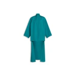Alaïa Poplin Asymmetric Robe Coat - ALAÏA Coats - Laser Cut Luxury - Shop at Coveti