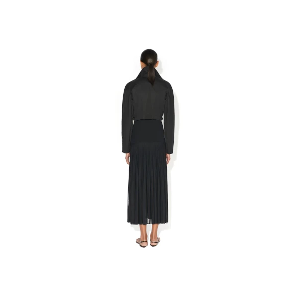 Alaia Poplin Biker Jacket, view 3