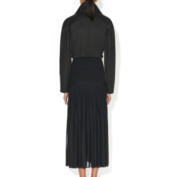 Alaïa Poplin Biker Jacket - ALAÏA Jackets - Laser Cut Luxury - Shop at Coveti
