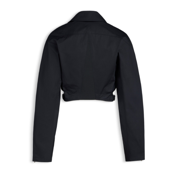 Alaïa Poplin Biker Jacket - ALAÏA Jackets - Laser Cut Luxury - Shop at Coveti