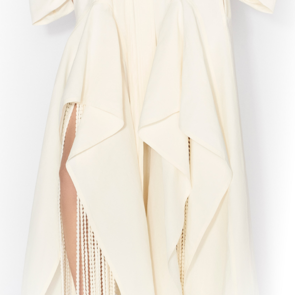Alaïa Poplin Ruffle Jumpsuit - ALAÏA Jumpsuit - Laser Cut Luxury - Shop at Coveti