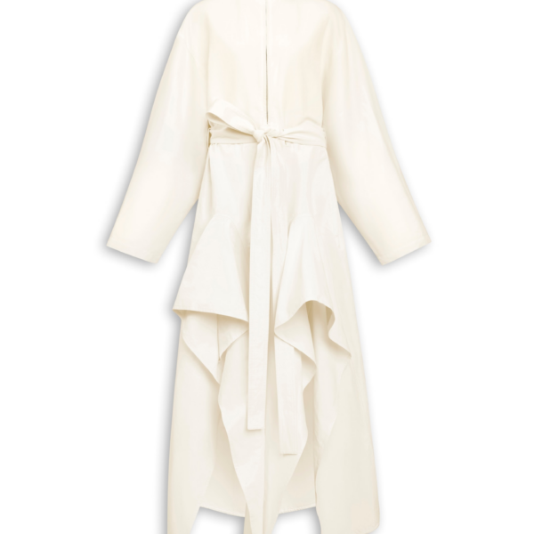 Alaïa Poplin Ruffle Jumpsuit - ALAÏA Jumpsuit - Laser Cut Luxury - Shop at Coveti