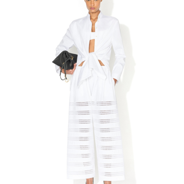 Alaïa Poplin Shirt Set - ALAÏA Tops - Laser Cut Luxury - Shop at Coveti