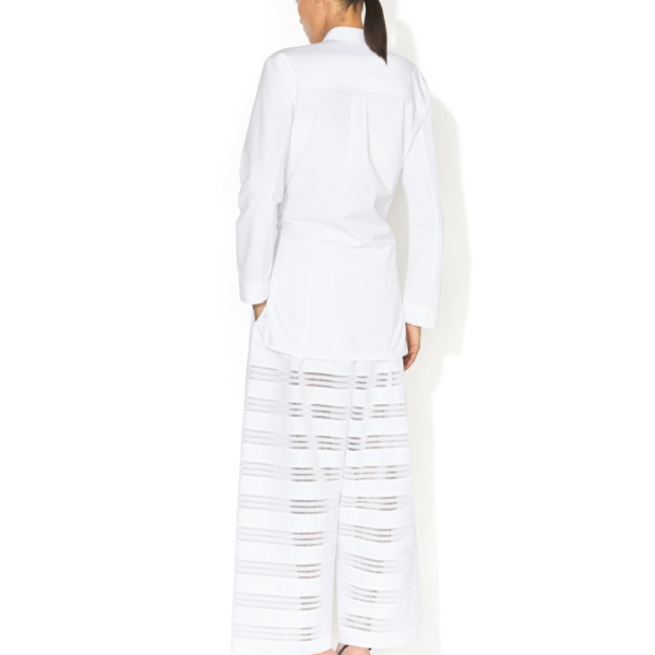 Alaïa Poplin Shirt Set - ALAÏA Tops - Laser Cut Luxury - Shop at Coveti