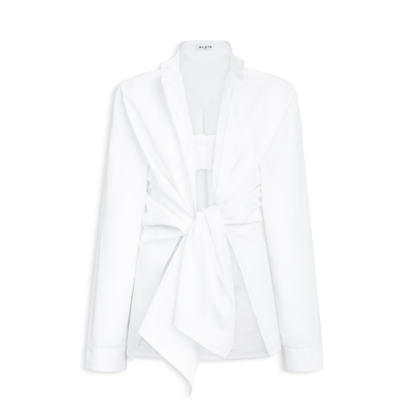 Alaïa Poplin Shirt Set - ALAÏA Tops - Laser Cut Luxury - Shop at Coveti