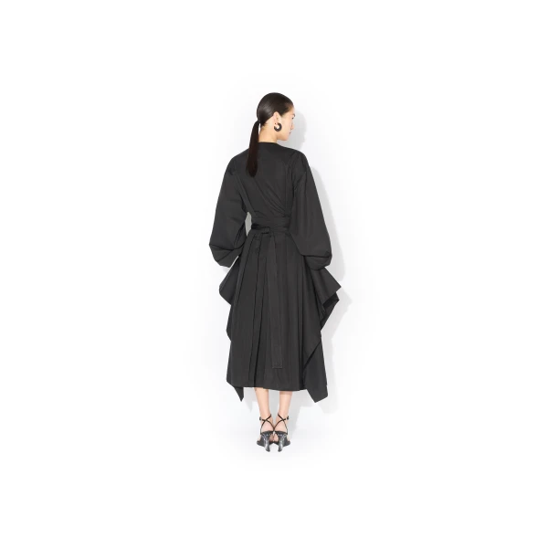 Alaia Poplin Trench Dress, view 3