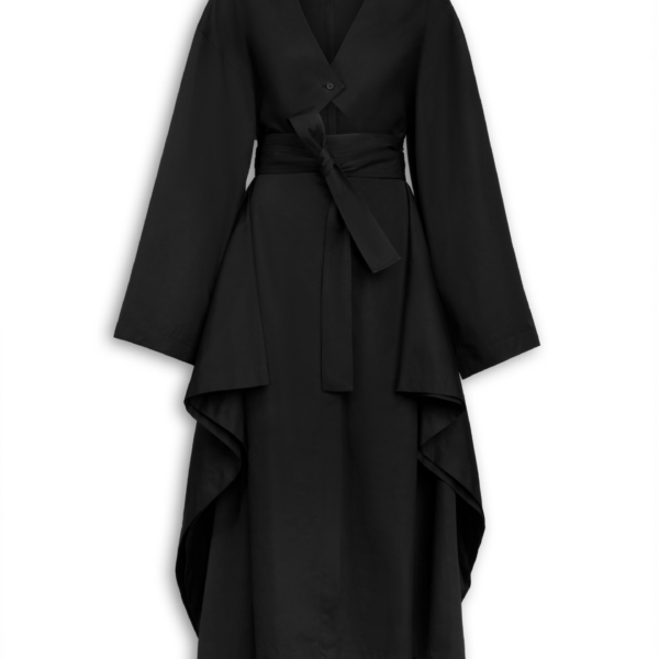 Alaïa Poplin Trench Dress - ALAÏA Coats - Laser Cut Luxury - Shop at Coveti