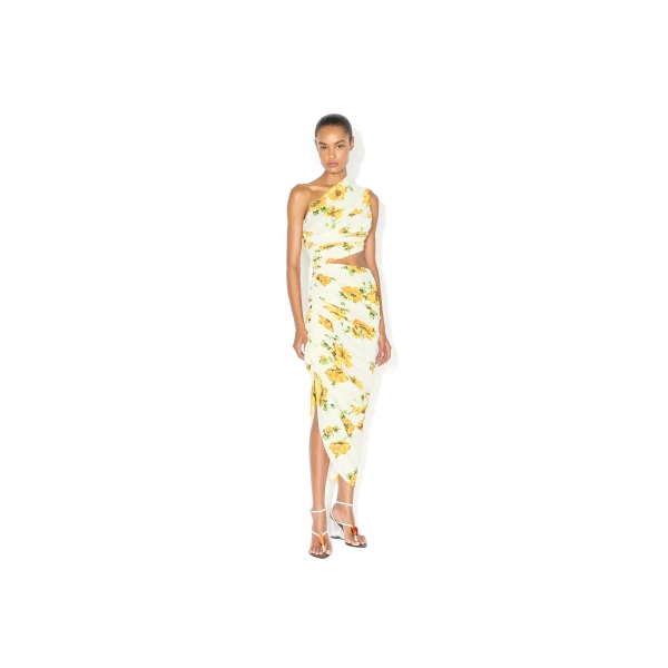 Alaia Printed Cutout Dress, view 2
