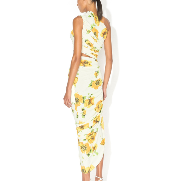 Alaïa Printed Cutout Dress - ALAÏA Dresses - Laser Cut Luxury - Shop at Coveti