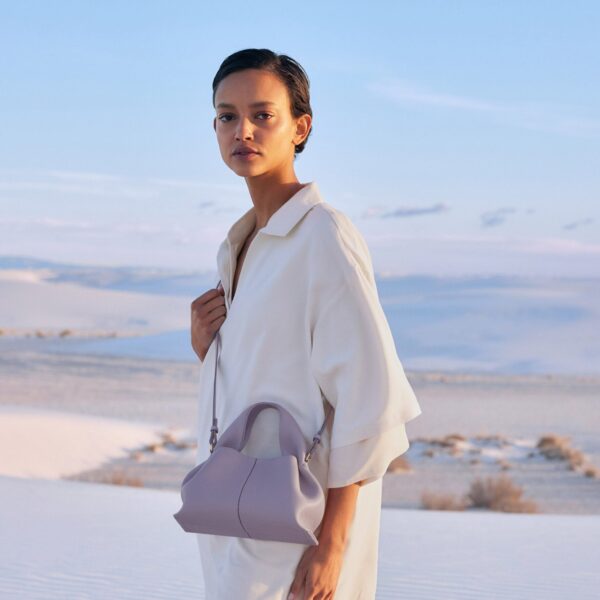 Polène Numéro Neuf Mini in Mauve Numéro Neuf Mini in Mauve - Mini Bags - Parisian Luxury Leather Bag at Coveti