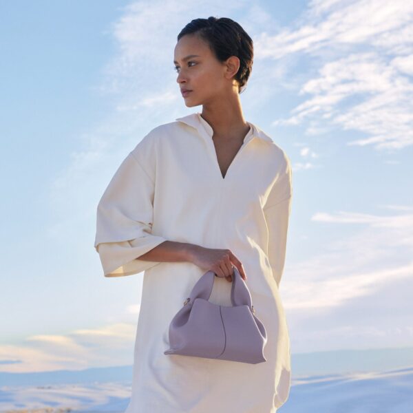Polène Numéro Neuf Mini in Mauve Numéro Neuf Mini in Mauve - Mini Bags - Parisian Luxury Leather Bag at Coveti