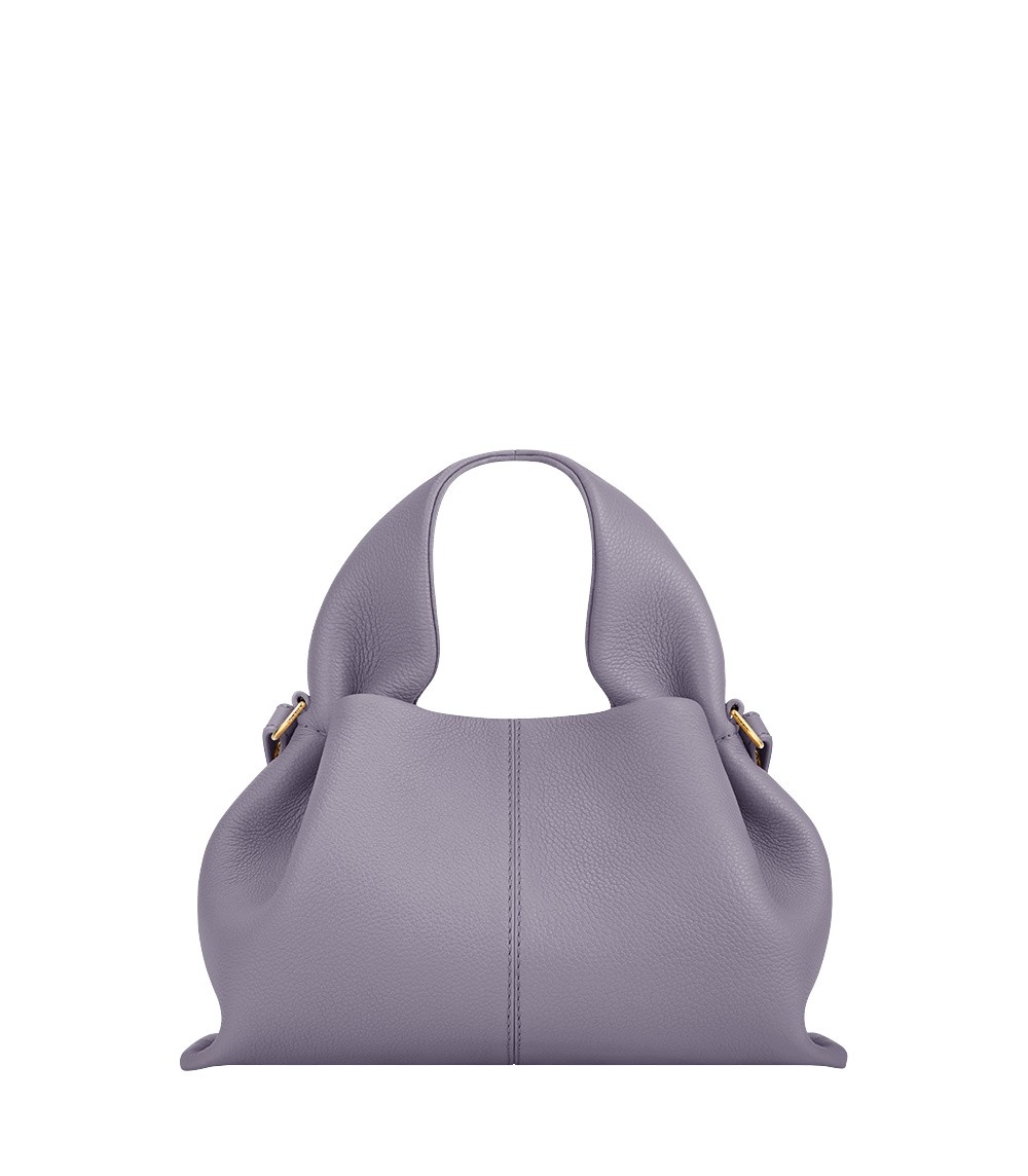 Polène Numéro Neuf Mini in Mauve Numéro Neuf Mini in Mauve - Mini Bags - Parisian Luxury Leather Bag at Coveti