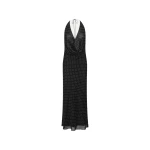 Chiffon Halterneck Black