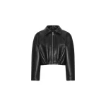 Collared Boxy Jacket Black